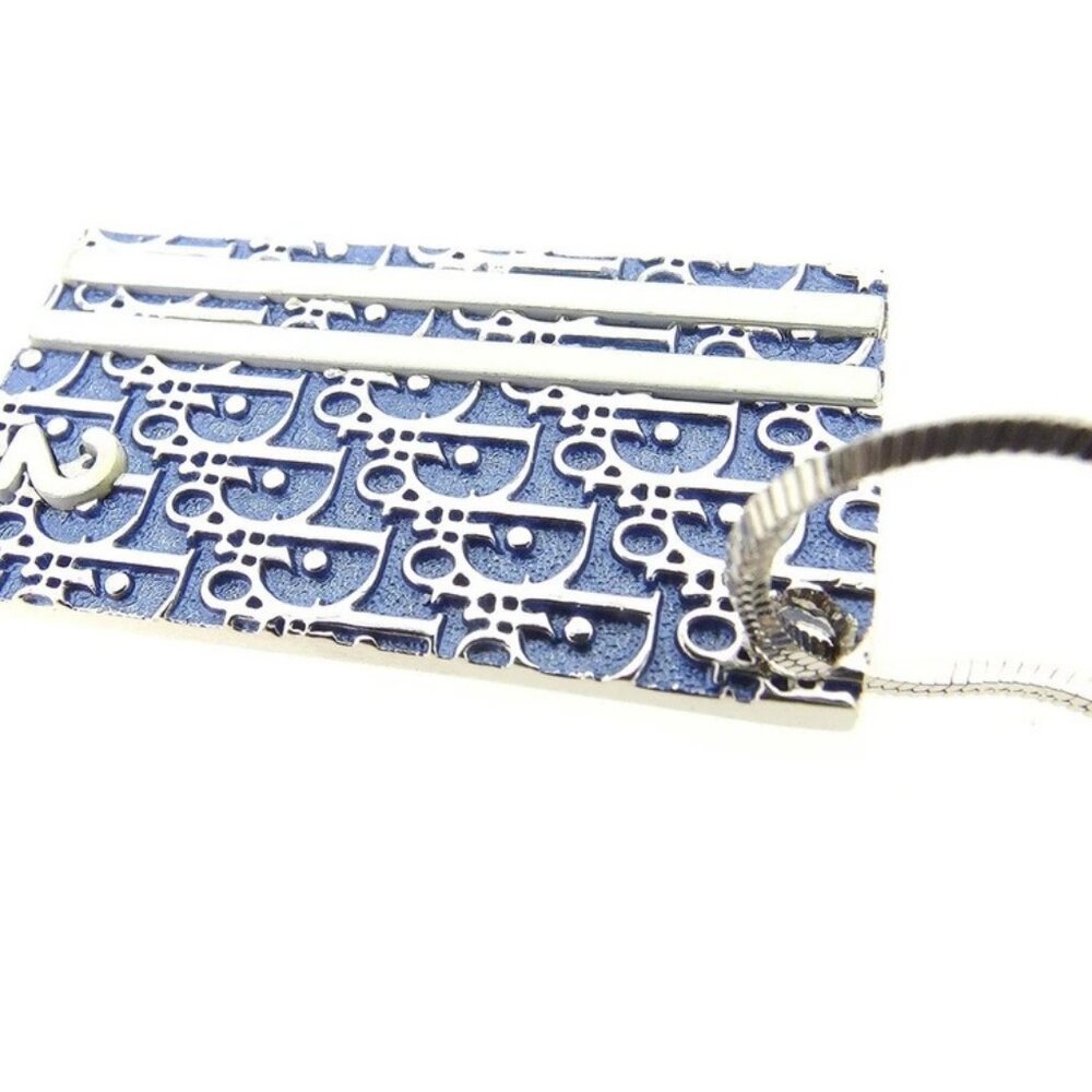 Dior Necklace White Blue Silver Women Authentic secondhand - Picture 2 of 4